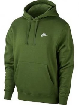 Image of Nike Club Fleece Pullover Hoodie - Green