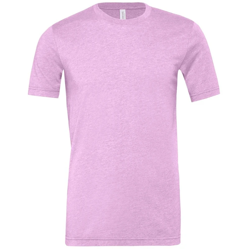 Image of Bella + Canvas Mens Heather CVC T-Shirt in Pink Size: XS Pink Male XS