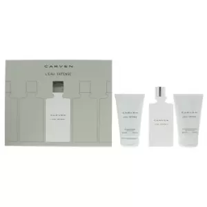 Image of Carven L Eau Intense Eau de Toilette 100ml Aftershave Balm 100ml & Shower Gel 100ml Gift Set
