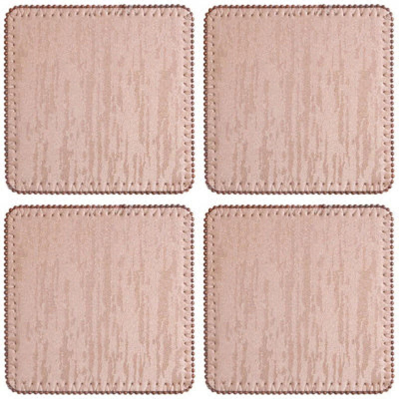 Image of Premier Housewares Knightsbridge Set Of 4 Square Coasters Pink