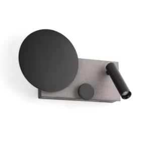 Image of Klee Integrated LED Reading Light Wall Light Grey, 2700K