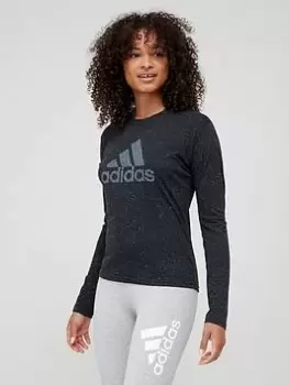 Image of adidas Winners 3.0 Long Sleeve T-Shirt - Black, Size S, Women