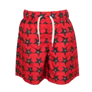 Image of Trespass Childrens Boys Hitter Swimming Shorts (5/6 Years) (Red)