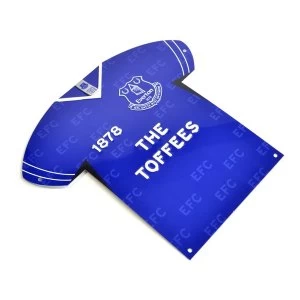 Image of Everton Shirt Shaped Metal Sign