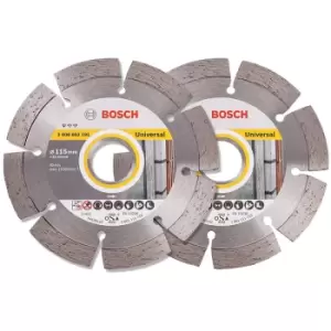 Image of Bosch 2 Piece 115mm Diamond Blade Set 115mm