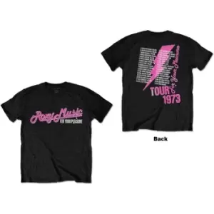 Image of Roxy Music - For Your Pleasure Tour Unisex Medium T-Shirt - Black