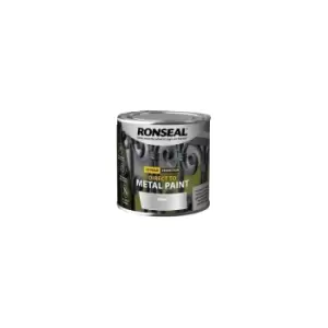 Image of Ronseal 15 Year Direct To Metal Paint - Gloss - Silver - 250ml - Silver