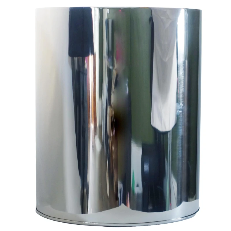 Image of N/A 51cm XL Silver Metal Planter by Leaf