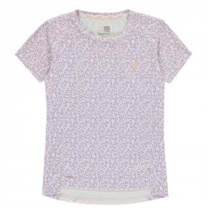 Image of Karrimor X Race Short Sleeve T Shirt Junior Girls - Orchard AOP