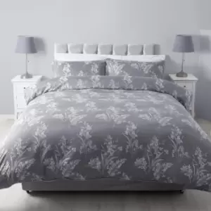 Image of Belledorm Sapporo Duvet Set (Double) (Grey)