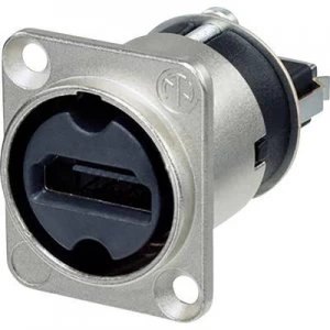 Image of Neutrik NAHDMI-W HDMI connector Sleeve socket, straight pins Number of pins: 19 Silver