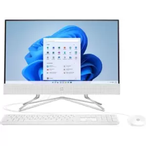 Image of HP 21.5" All In One - 128 SSD - Snow White