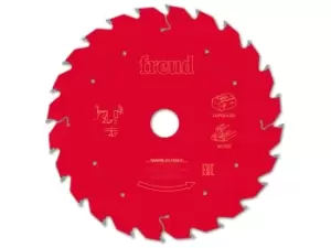 Image of Freud F03FS10052 165mm x 20 x 24T Cordless Optimised Wood Circular Saw Blade