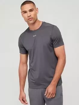 Image of BOSS Active 1 Slim Fit T-Shirt - Dark Grey, Size L, Men