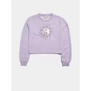 Image of Skinny Dip Yin and Yang Sweatshirt - Purple