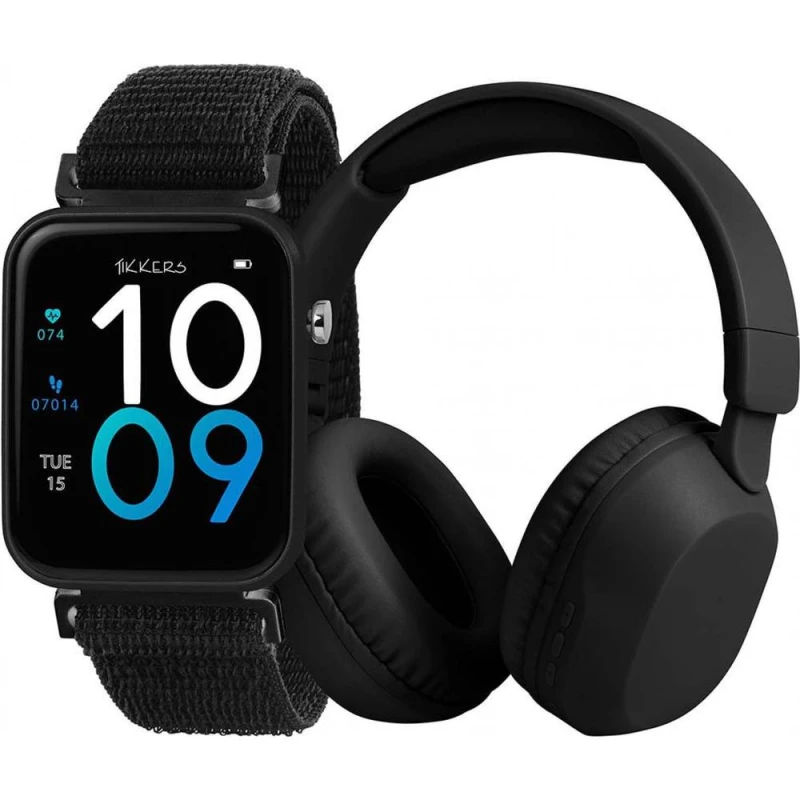 Image of Tikkers TKS13-0033-SET Series 13 35mm Watch in Black Unisex One Size