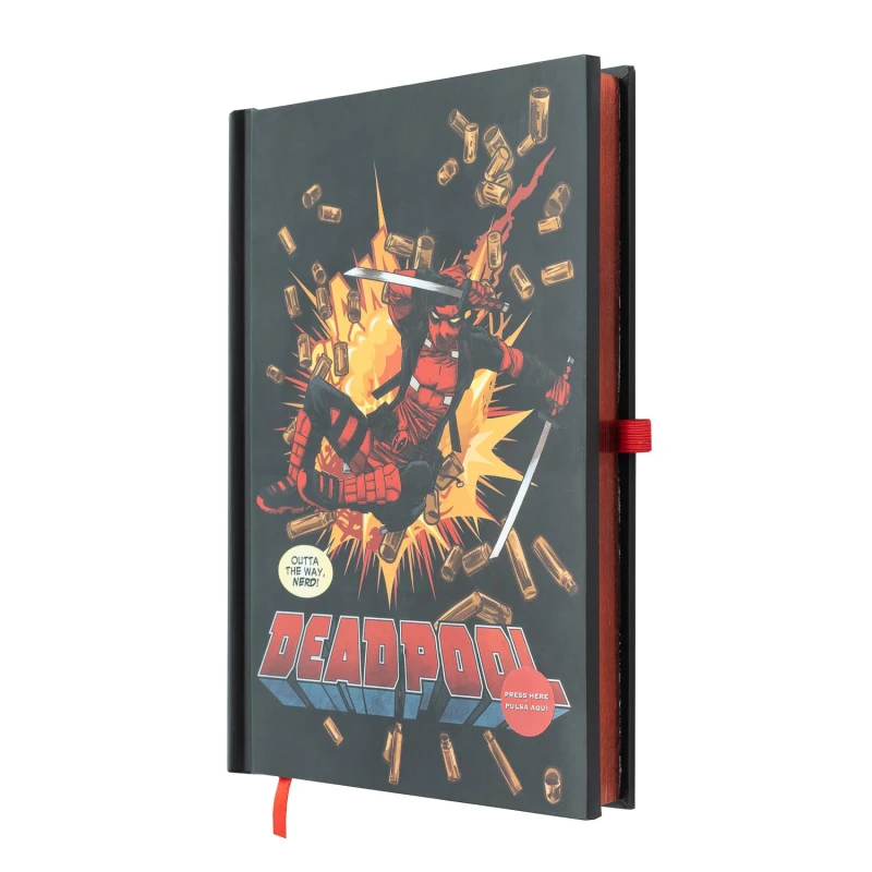 Image of Marvel Deadpool A5 Premium Notebook With Light