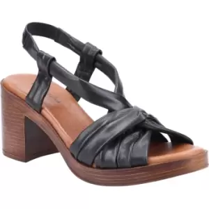 Image of Hush Puppies Womens Celine Leather Cushioned Heel Sandals UK Size 7 (EU 40)