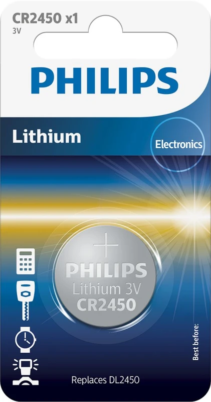 Image of Philips Minicells Battery CR2450/10B