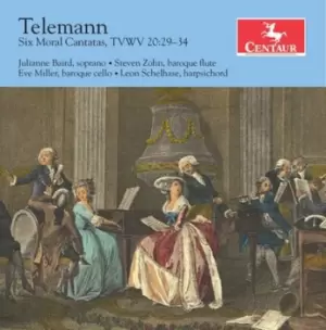 Image of Telemann Six Moral Cantatas TVWV2029-34 by Georg Philipp Telemann CD Album