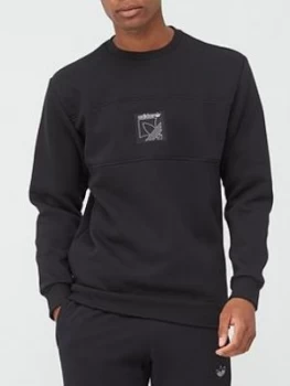 Image of Adidas Originals Spirit Icon Crew - Black