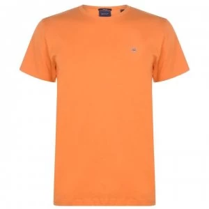 Image of Gant Crew Logo T Shirt - Orange 812