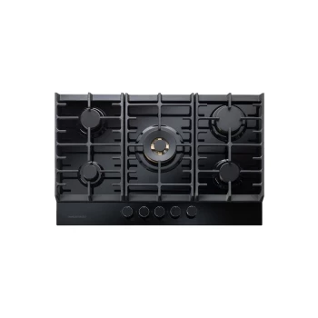 Image of Rangemaster ECL75HPNGFBL/BL Eclipse 75cm Five Burner Gas Hob With 3.8kW Wok Burner - Black