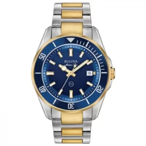 Image of Bulova Marine Star Mens Two Tone Bracelet Watch