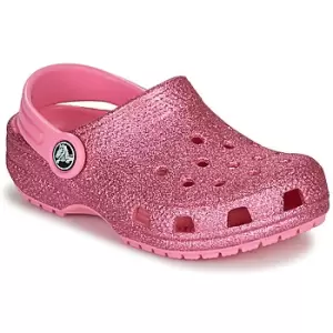 Image of Crocs CLASSIC GLITTER CLOG K boys's Childrens Clogs (Shoes) in Pink kid,4 toddler,6 toddler,2,3,4,5,6,7,8,9,10,11,12,13,1