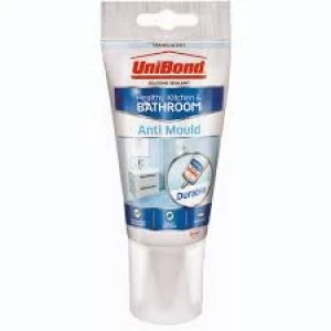 Image of Unibond Anti-Mould Translucent Kitchen and Bathroom Sealant 150ml