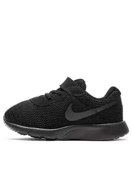 Image of Nike Tanjun Infants Unisex Trainers, Black, Size 9.5