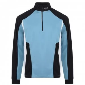 Image of Callaway Long Sleeve Zip Top Mens - Delphinium Blue
