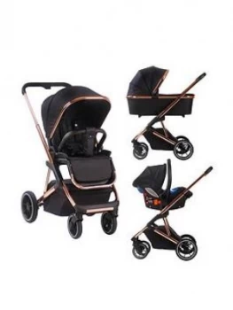 Image of Your Babiie Belgravia Rose Gold Black Travel System