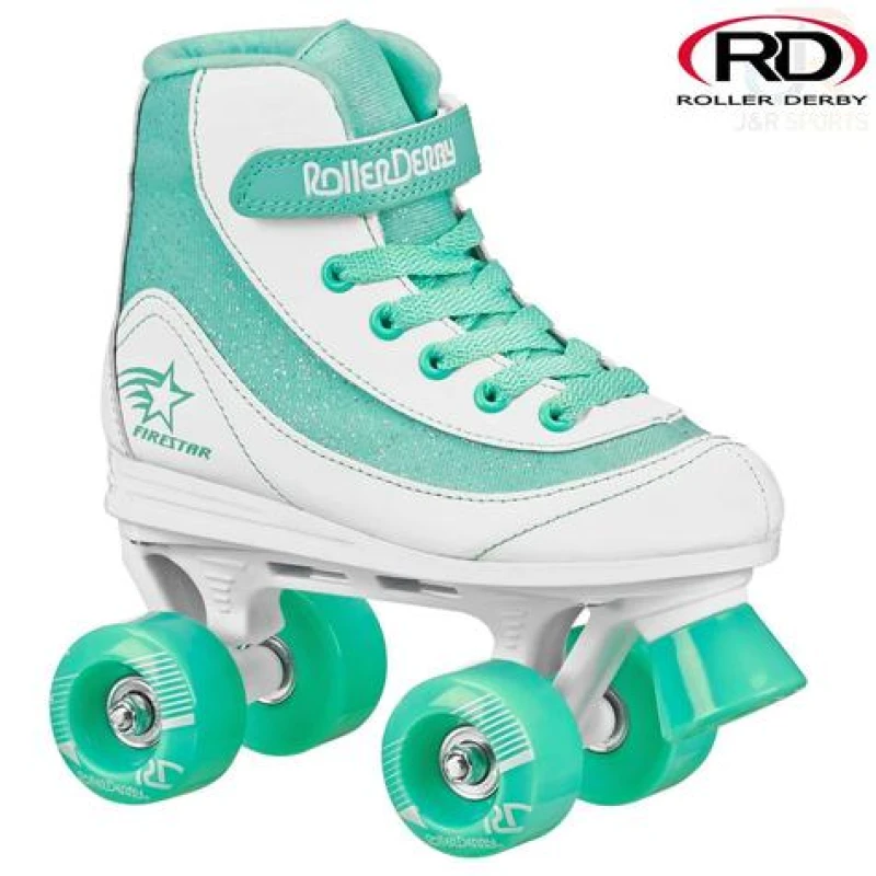 Image of Roller Derby FireStar V2 Roller Skates White Teal