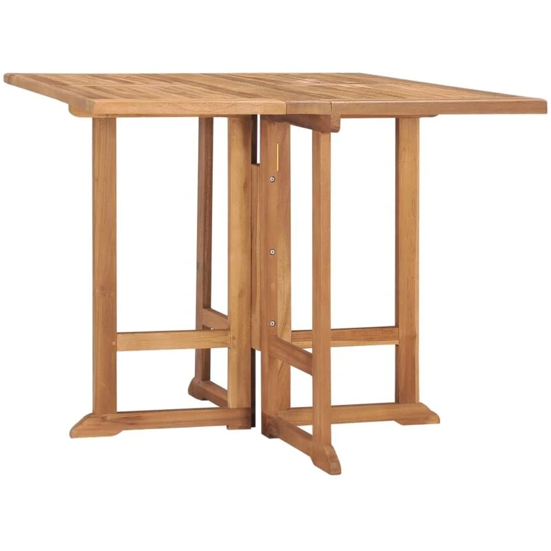 Image of VIDAXL Folding Garden Dining Table 90x90x75cm Solid Teak Wood Vidaxl 8720286208502