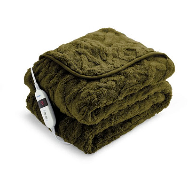 Image of Silentnight SILENTNIGHT LUXURY SUPER COSY HEATED THROW Blankets 120x160 Green 41936515000
