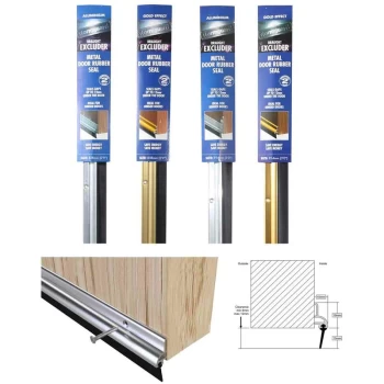 Image of BDS Rubber Door Seals - Gold, 838mm