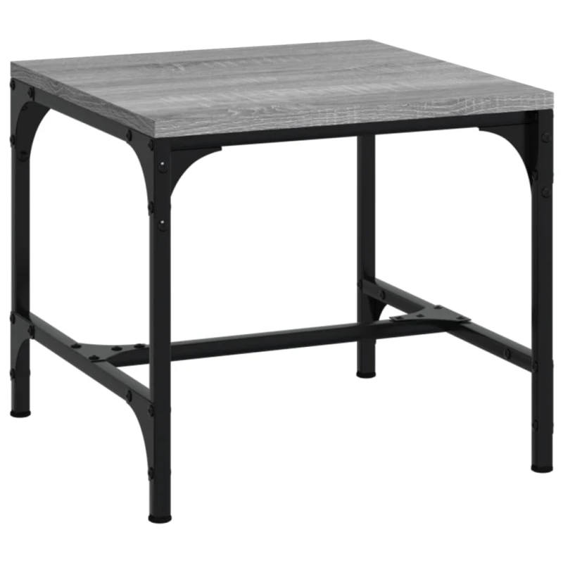 Image of Vidaxl Side Table Grey Sonoma 40X40X35cm Engineered Wood, Grey 819408