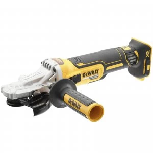 Image of DEWALT DCG405FN 18v XR Cordless Brushless Flathead Angle Grinder 125mm No Batteries No Charger No Case