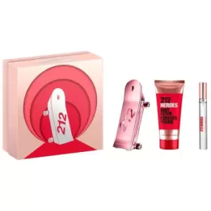 Image of Carolina Herrera 212 Heroes Forever Young Gift Set 80ml Eau de Parfum + 100ml Body Lotion + 10ml EDP
