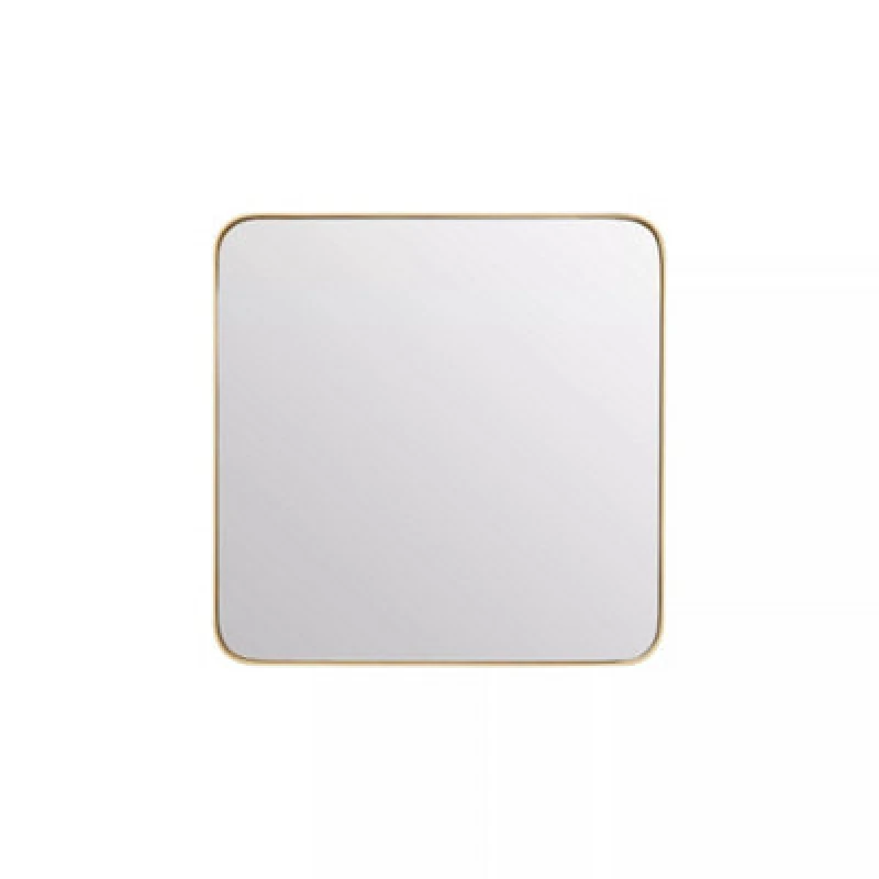 Image of Orsina Small Gold Finish Square Wall Mirror