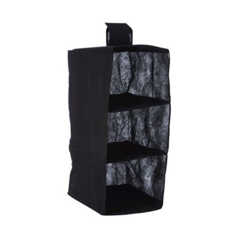 Image of Premier Housewares 3 Sections Hanging Garment Organiser Black