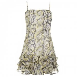 Image of Bardot Madison Floral Dress - Nude Snake