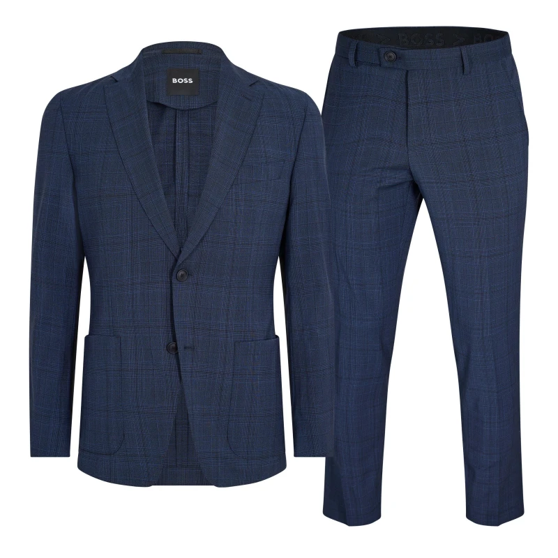 Image of Boss Mens P-Huge 2 Piece Suit Dark Blue male 36 (46)