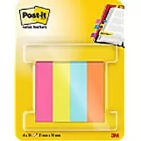 Image of Post-it Page Markers 670-4-POP Blue, Green, Orange, Pink 1.5 x 5 (W x H) cm