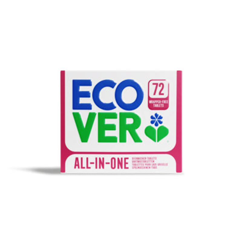 Image of Ecover All In One Dishwasher Tablets Pack 72 - 1002155 63965CP EXR63965CP