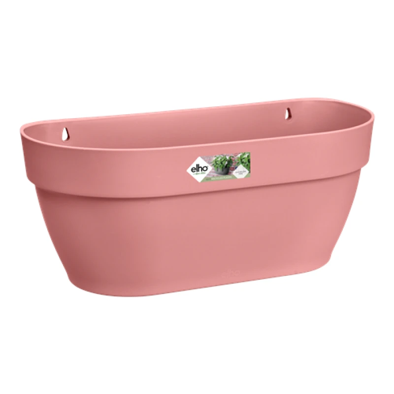 Image of Elho Vibia Campana Wall Basket 35cm - Dusty Pink