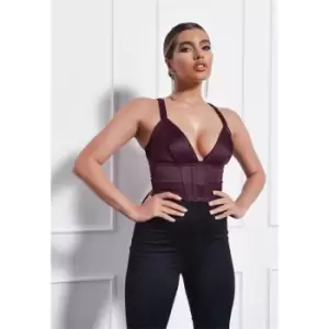 Image of Missguided Detail Corset - Red