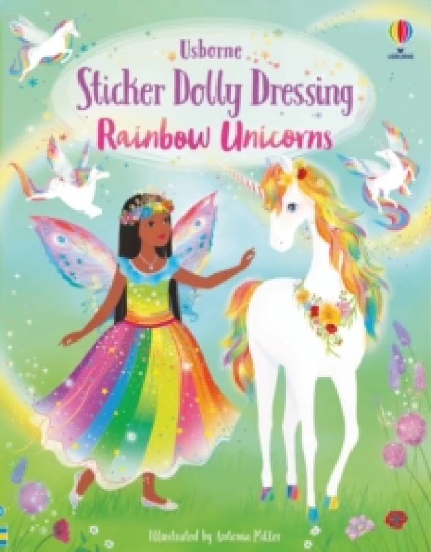 Image of Sticker Dolly Dressing Rainbow Unicorns Paperback / softback