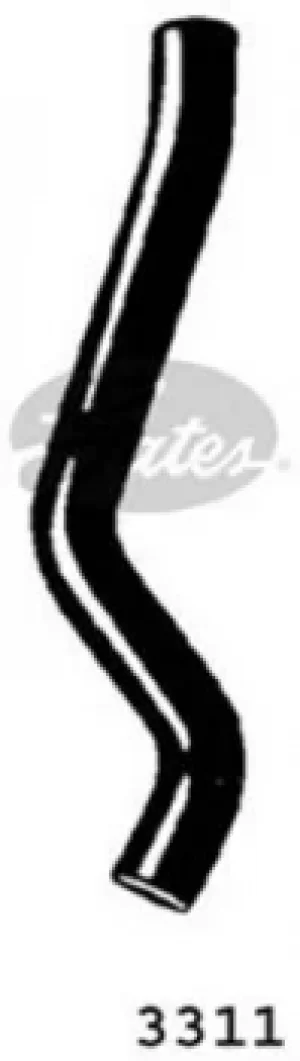 Image of Curved Radiator Hose 385mm X 32 Gates 3311